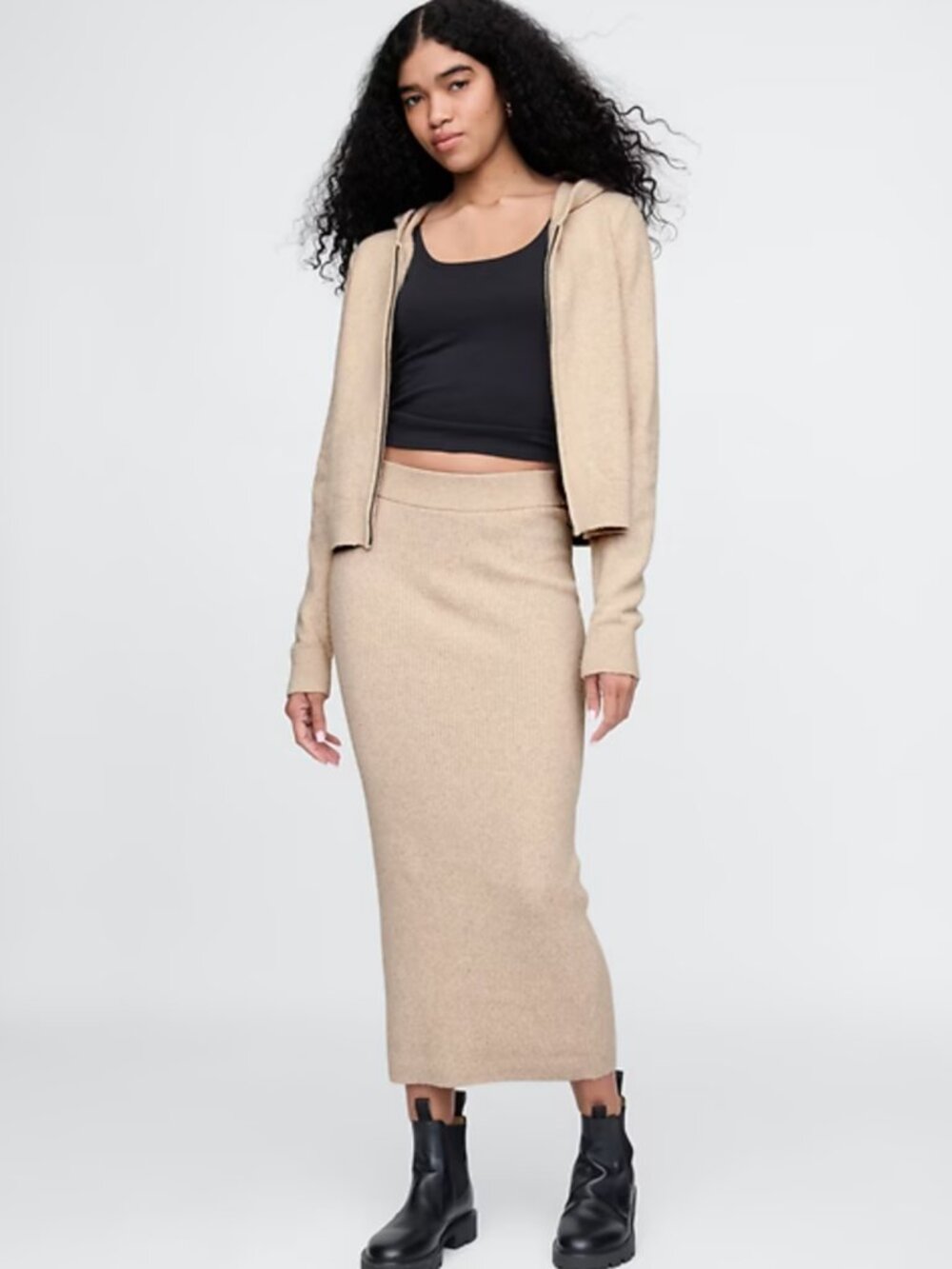 NWOT Gap CashSoft Rib Maxi Sweater Skirt